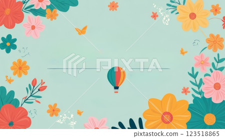 flowers, colorful, background 123518865