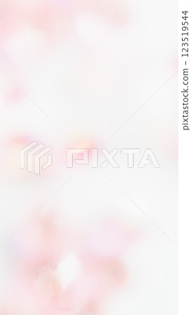 柔和的粉紅白漸層背景素材，淡淡的櫻花柔和模糊，唯美可愛 123519544