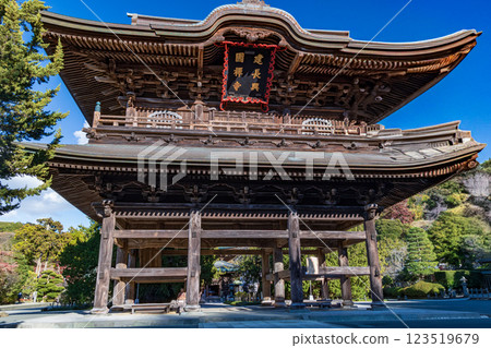 鎌倉:重要文化遺產:縣廳國國禪寺三門 鎌倉:重要文化遺產:縣廳國國禪寺三門 123519679