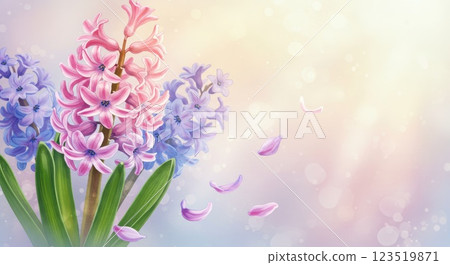 風信子的水彩插圖 風信子的水彩插圖 123519871