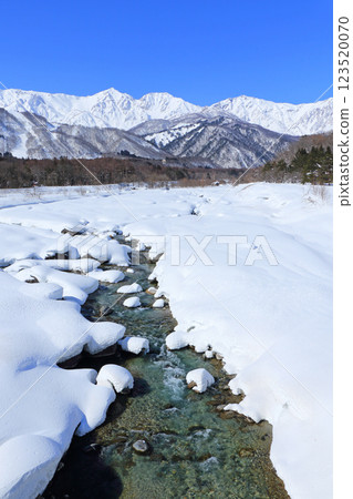 Winter Hakuba Miyama wishing from Hakuba Ohashi Winter Hakuba Miyama wishing from Hakuba Ohashi 123520070