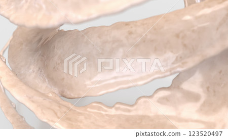 The White Marble Splash on White Background for Abstract Background concept 3d Rendering. 123520497