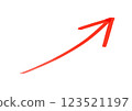 Red arrow pointing up 123521197