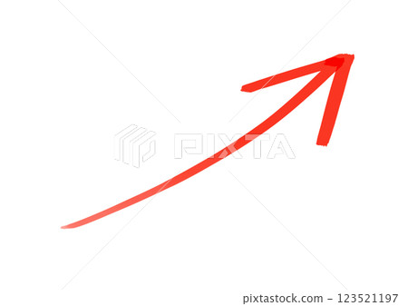 紅色箭頭向上 紅色箭頭向上 123521197