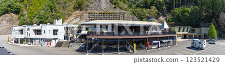 Panorama of Kyusendo Stores and Buildings "Kyusendo, the Great Limestone Cave, a 300 Million Year Old Natural Mystery Created by the Earth" Kuma Village, Kuma District 123521429
