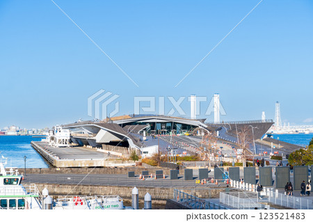 "Kanagawa Prefecture" Yokohama Osanbashi Pier and passenger ship terminal 123521483