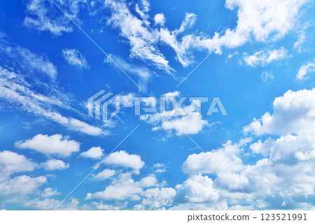Summer blue sky and clouds Summer blue sky and clouds 123521991