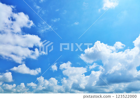 Summer blue sky and clouds 123522000