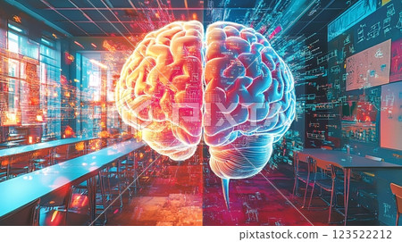 Brain Visualization With Digital Effects in Modern Classroom Setting 123522212