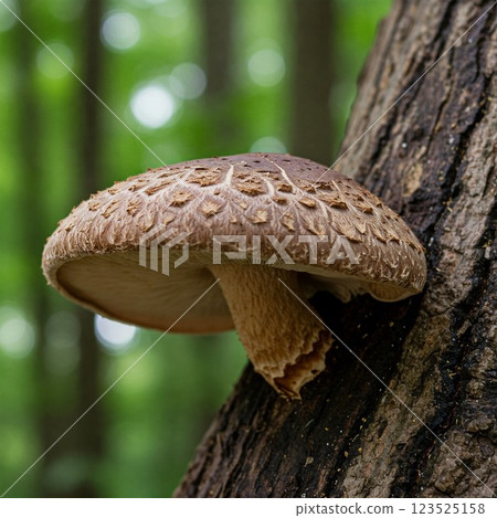 Shiitake mushrooms, a gift from the forest 123525158