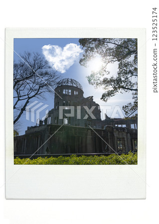 廣島原子彈爆炸圓頂屋 Photoshop 處理寶麗來風格 123525174