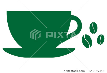 Coffee icon green 123525448
