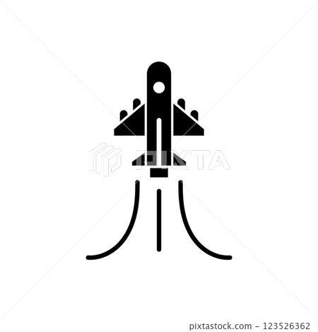 Plane icon logo design template isolated illustration Plane icon logo design template isolated illustration 123526362