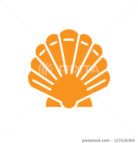 Shell icon logo design template isolated illustration Shell icon logo design template isolated illustration 123526364