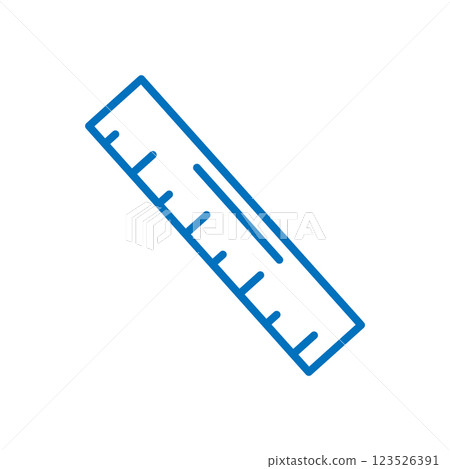 Ruler icon logo design template isolated illustration 123526391