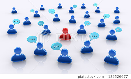 Images of comments posted on SNS, internet conversations, slander 123526677