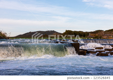 靜岡縣守知郡森町森町天龍濱名湖鐵道及沿線風景 123526845
