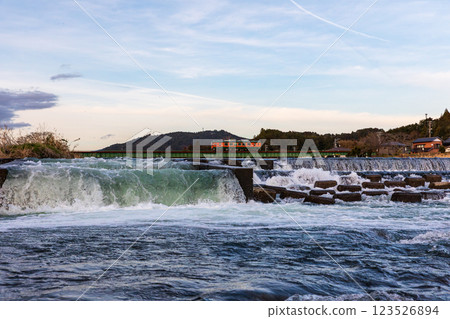 Mori, Mori-cho, Shuchi-gun, Shizuoka Prefecture Tenryu Hamanako Railway and scenery along the line 123526894