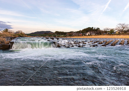 靜岡縣守知郡森町森町天龍濱名湖鐵道及沿線風景 123526918