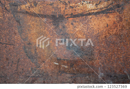 Full frame shot of rusted metal texture and background.  123527369