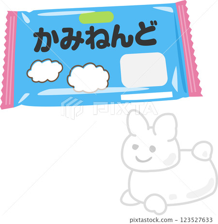 紙黏土袋及黏土作品 123527633