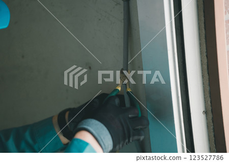 Electrical worker Electrical worker 123527786