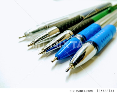 A picture of ink pens isolated on white background 123528133