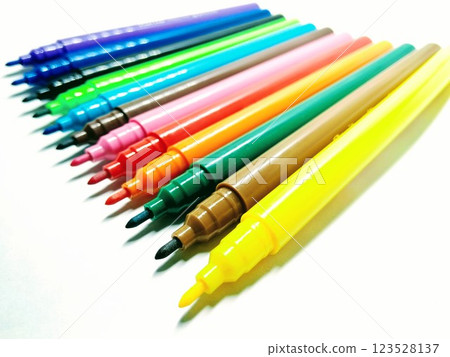 A picture of ink sketch color's isolated on a white background A picture of ink sketch color's isolated on a white background 123528137