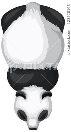 Top-Down View of a Panda 123528168