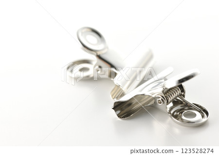 白色背景下拍攝的眼球剪輯 123528274