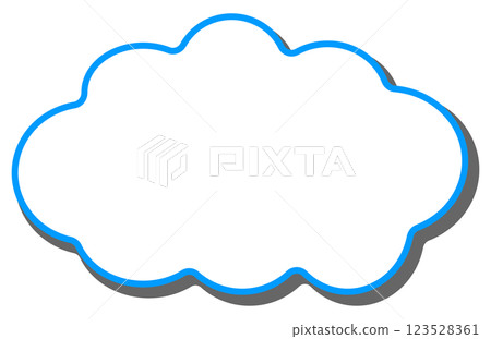 雲型對話泡泡 123528361
