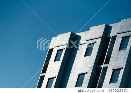 part of concrete grey building architecture background 123528371
