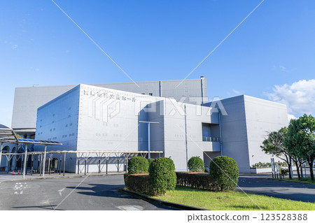 Miyazaki City, Miyazaki Prefecture: Miyazaki Civic Cultural Hall on a clear day 123528388