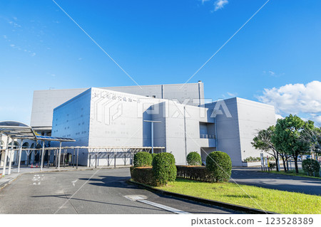 Miyazaki City, Miyazaki Prefecture: Miyazaki Civic Cultural Hall on a clear day 123528389