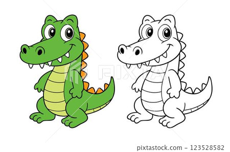 cartoon dragon with long tail cartoon dragon with long tail 123528582