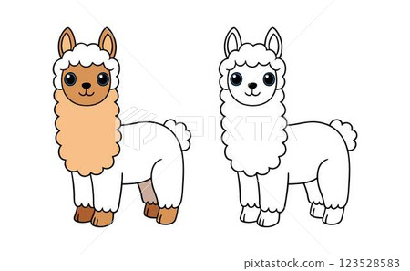 vector set of cute cartoon animals vector set of cute cartoon animals 123528583