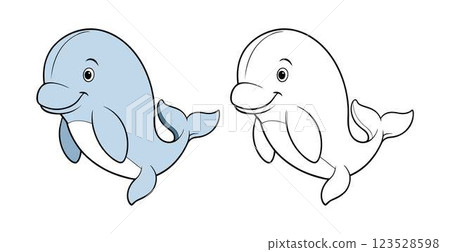 animal outline for fish 123528598