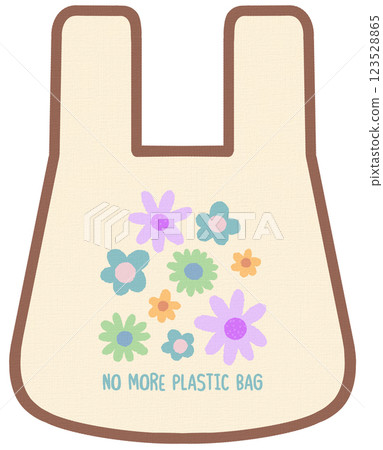 World Earth Day Cute Recycle Fabric Bag With Flowers Pattern World Earth Day Cute Recycle Fabric Bag With Flowers Pattern 123528865