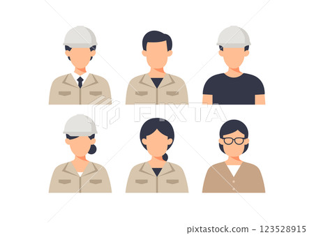 建築公司員工的插圖 123528915