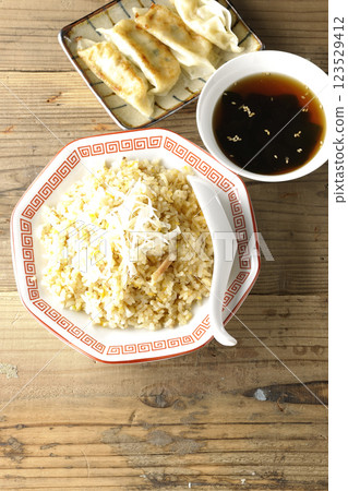 Fried rice and dumplings set 123529412