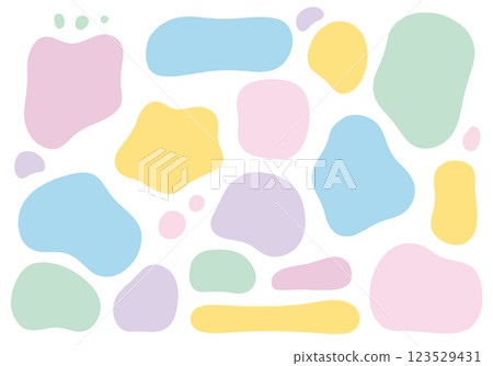 彩色手繪框架集 123529431