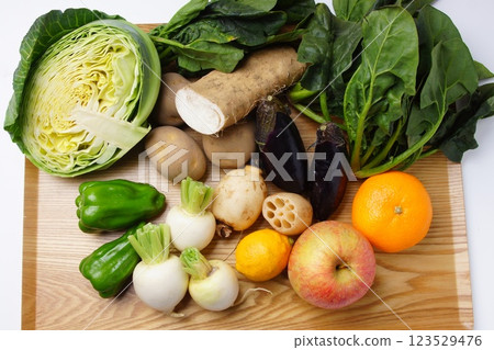 Lots of vegetables and fruits Lots of vegetables and fruits 123529476