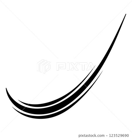 Sleek Black Swirl Lines, Dynamic Curves in Minimalist Design Sleek Black Swirl Lines, Dynamic Curves in Minimalist Design 123529690