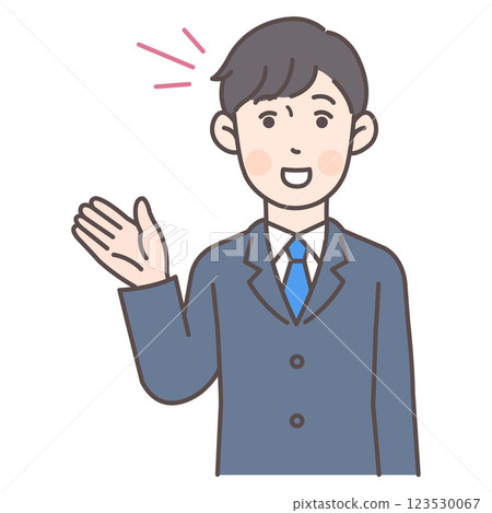 微笑的男性上班族 02 微笑的男性上班族 02 123530067