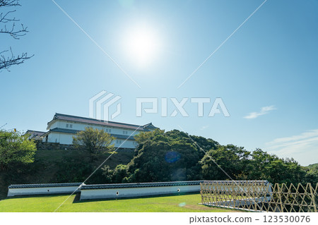 Tomioka Castle, a natural fortress in Reihoku-cho, Amakusa-gun, Kumamoto Prefecture, which withstood the fierce attack of the rebel army led by Amakusa Shiro 123530076