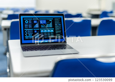 Business space with PC Business space with PC 123530099