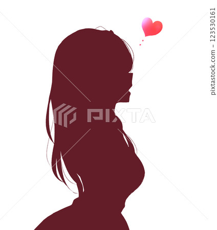 性感的女人在愛情的輪廓 123530161
