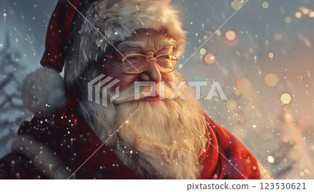 Image of an extremely beautiful Christmas card with copy space 123530621