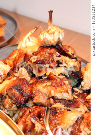 roasted pork meat roasted pork meat 123531234