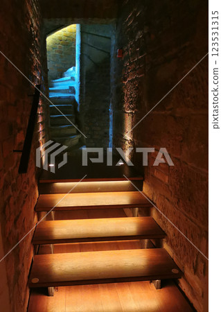 modern stairs in the building modern stairs in the building 123531315